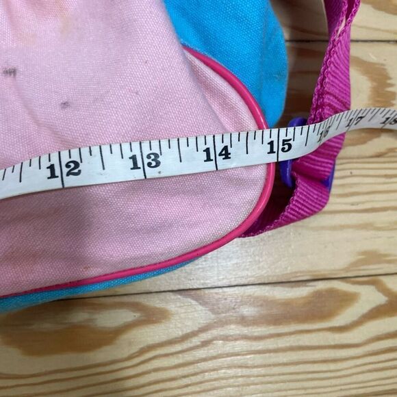 Vintage Lillian Vernon Color block duffle bag Customized Beth Monogram Zipper 90 - Picture 5 of 8